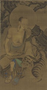 El Arhat Kalika (Karika Sunja), período Nanbokucho, mediados del siglo XIV de Ryozen